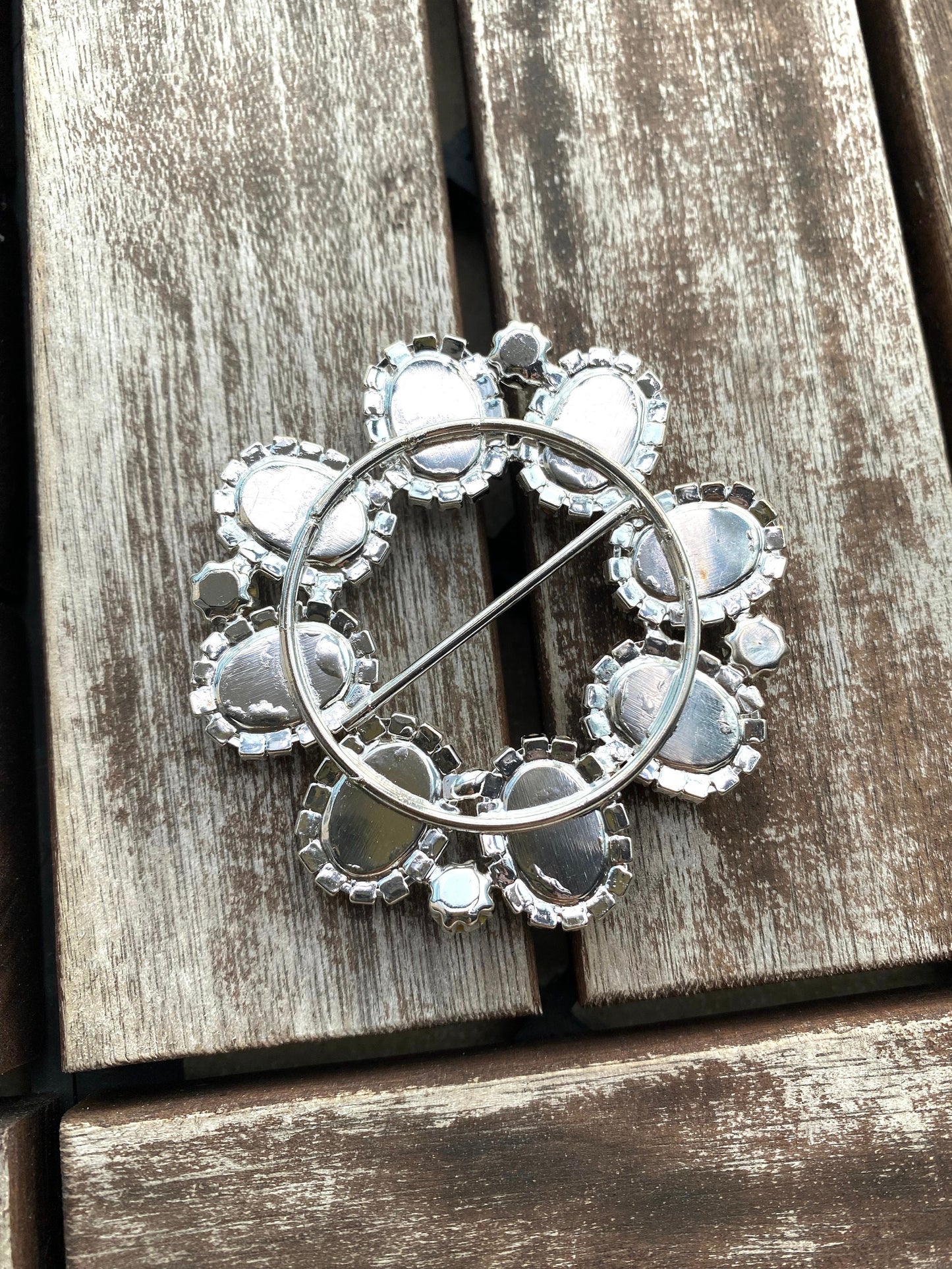 Rhinestone Crystal Wedding Buckle Slider: Bridal Sash & Belt (30mm Inside, 60mm Outside)