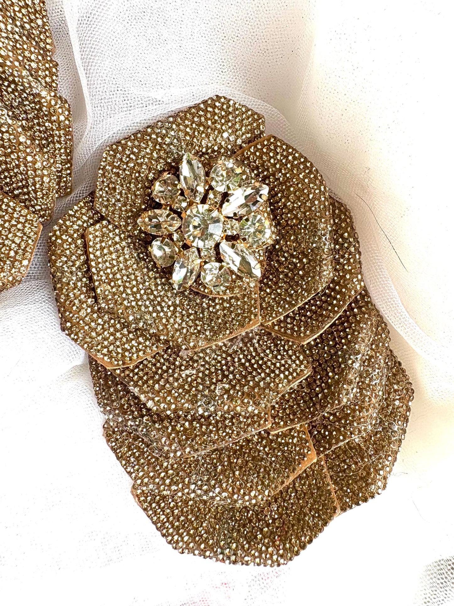 Faux Leather Rhinestone Rose Shoe Clips: DIY Craft Embellishment (11-12cm, Many Colors Available)