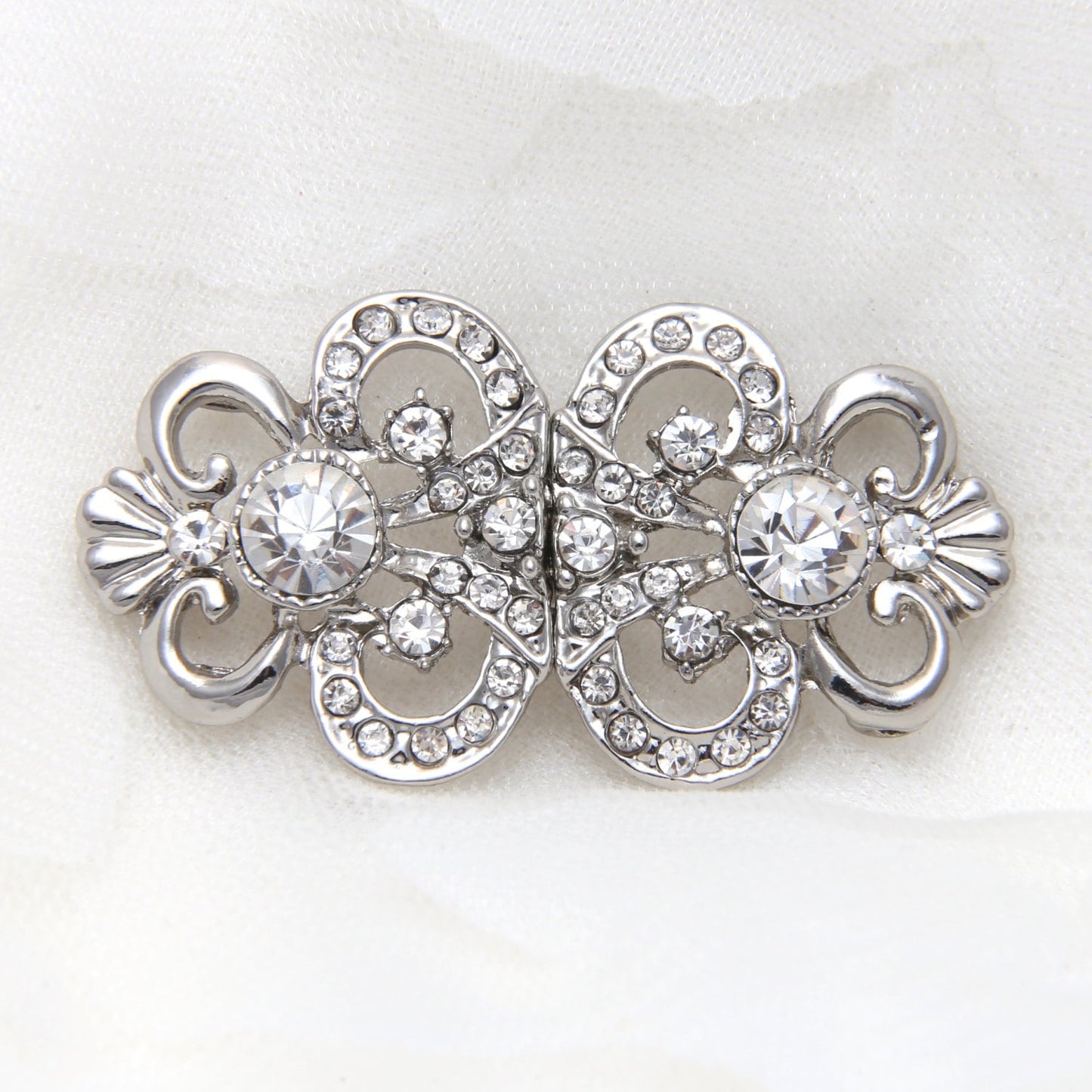 Swarovski Crystal Rhinestone Buckle Clasp: Wedding Sash Connector