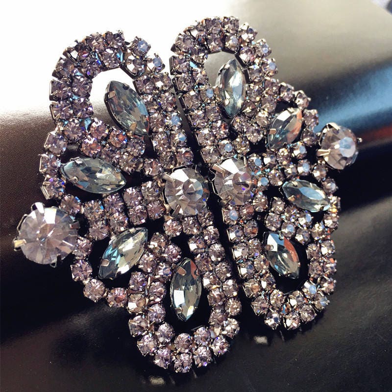 Grey Rhinestone Sweater Clasp: Bridal Belt Hook And Eye Button Buckle