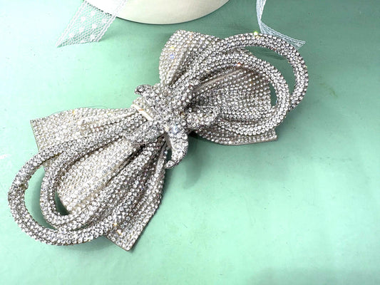 Starfish Rhinestone Bow Applique: Crystal Hair Clip Hair Accessories