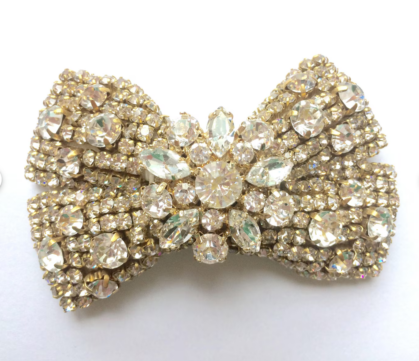 Rhinestone Bow Crystal Bow Hair Clip Accessories