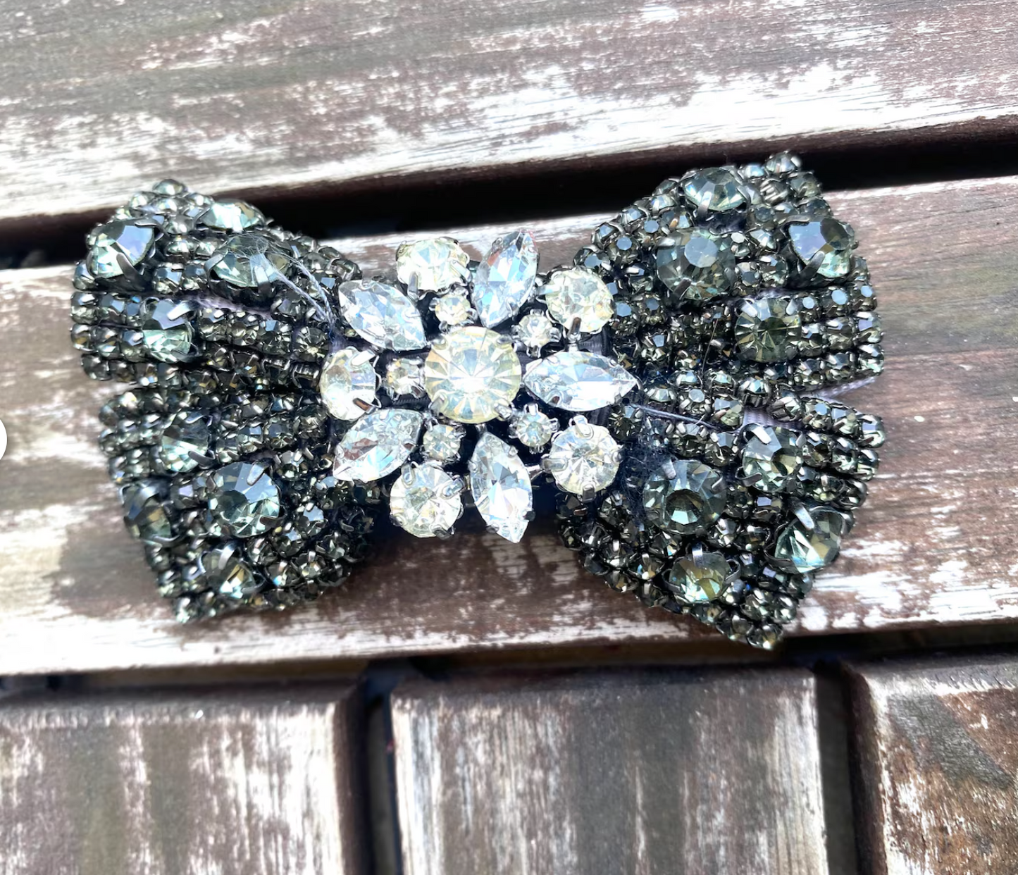 Rhinestone Bow Crystal Bow Hair Clip Accessories