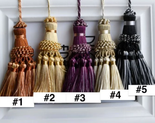 Vintage Style Short Key Tassel: Boho Furniture & Curtain Decor