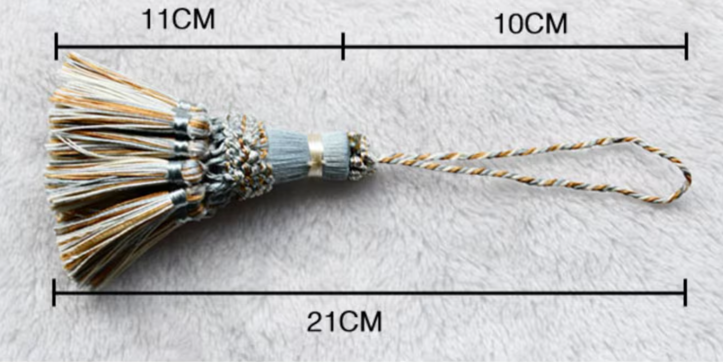 Vintage Style Short Key Tassel: Boho Furniture & Curtain Decor by Blinggarden