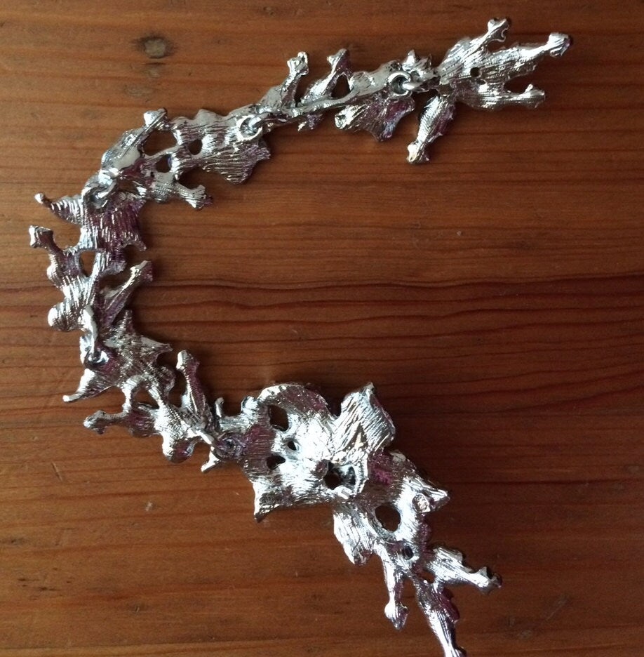 Rhinestone Flower Belt Chain Or Hair Accessory| Crystal Wedding Dress Accessory | Rhinsetone Wedding Hair Chain 