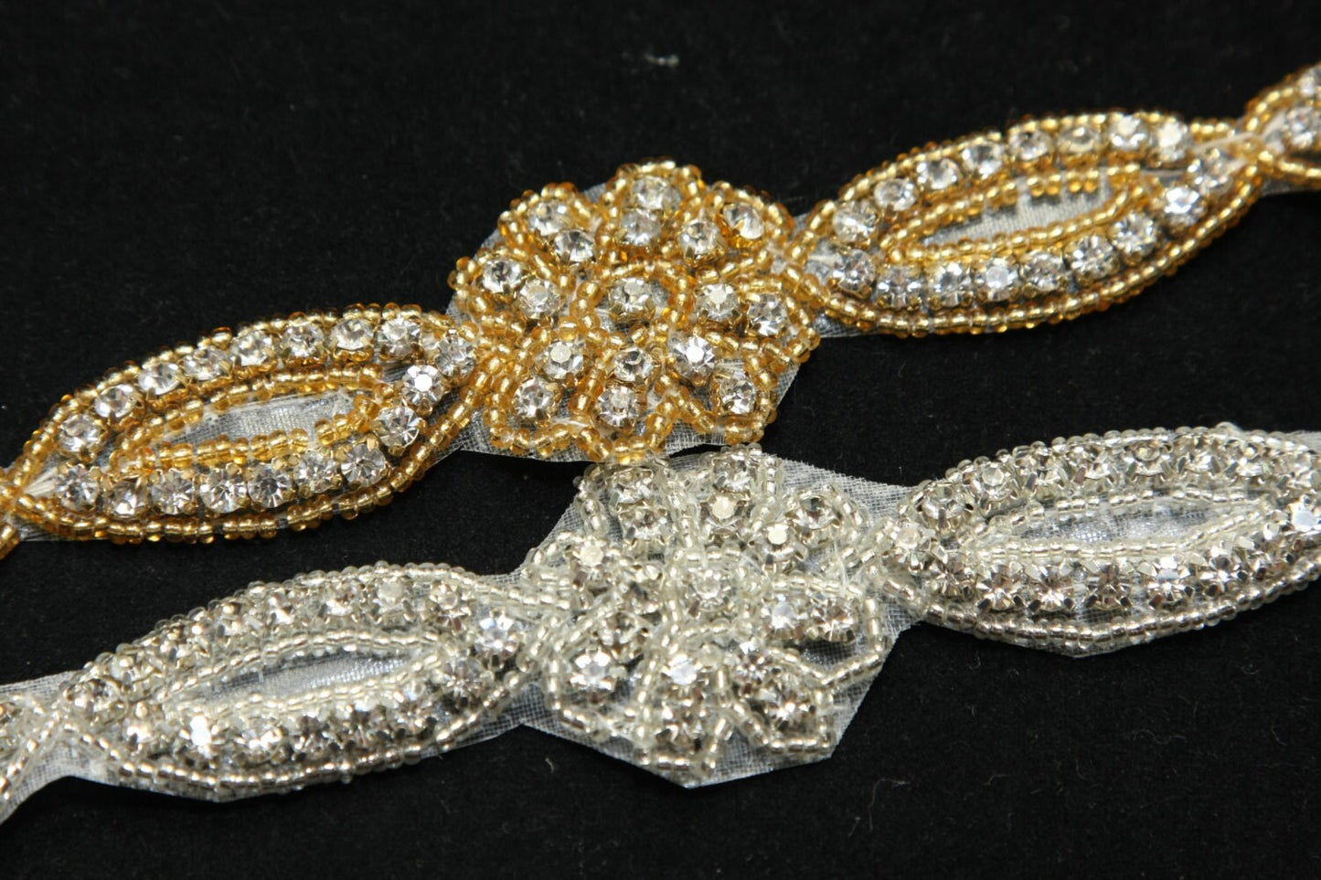 Rhinestone Applique Belt, Crystal Wedding Belt Sash, Iron On Embroidery Sash Belt