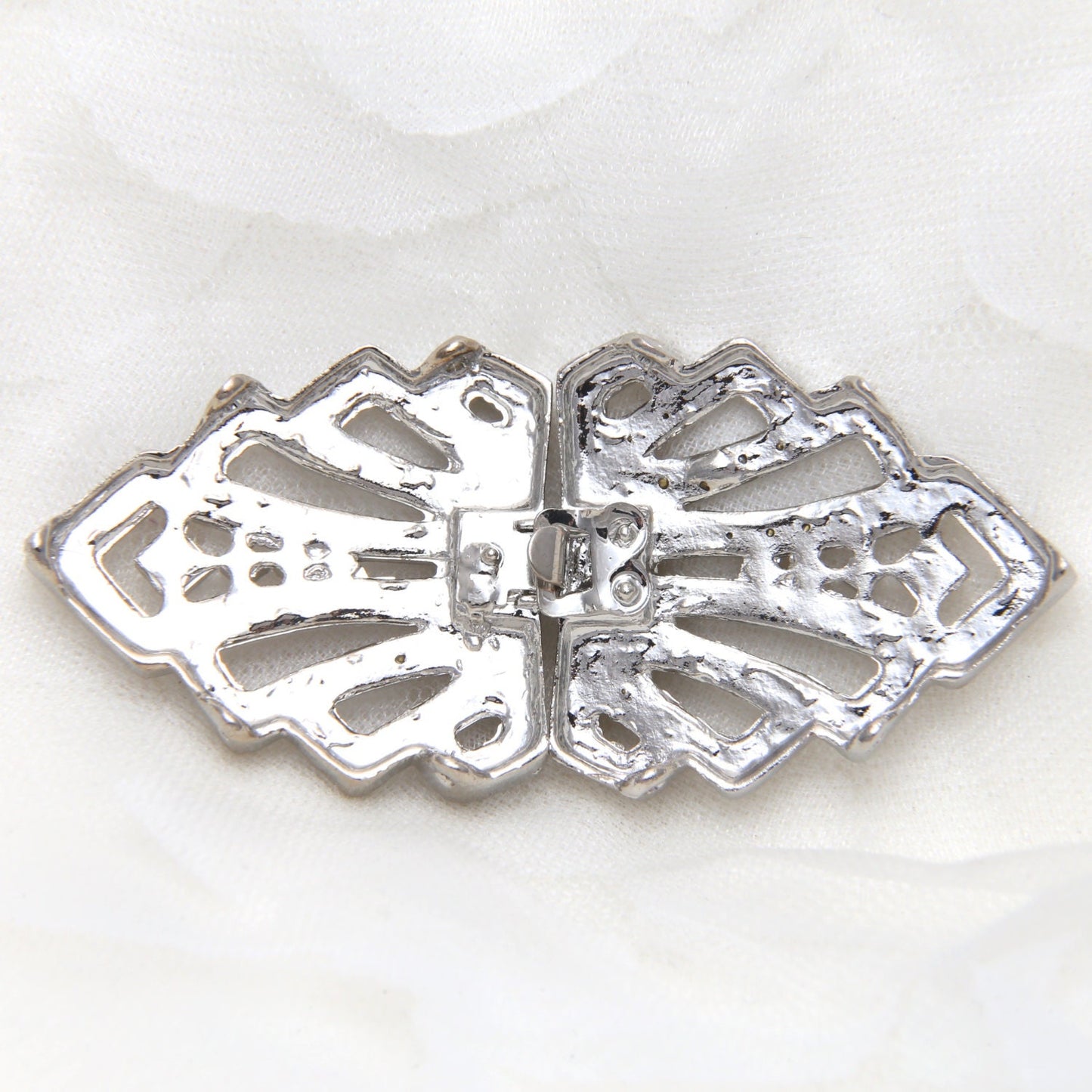 Rhinestone Wedding Buckle: Bridal Belt Clasp, Jewelry Accessory (3" x 1.3") Default Title 