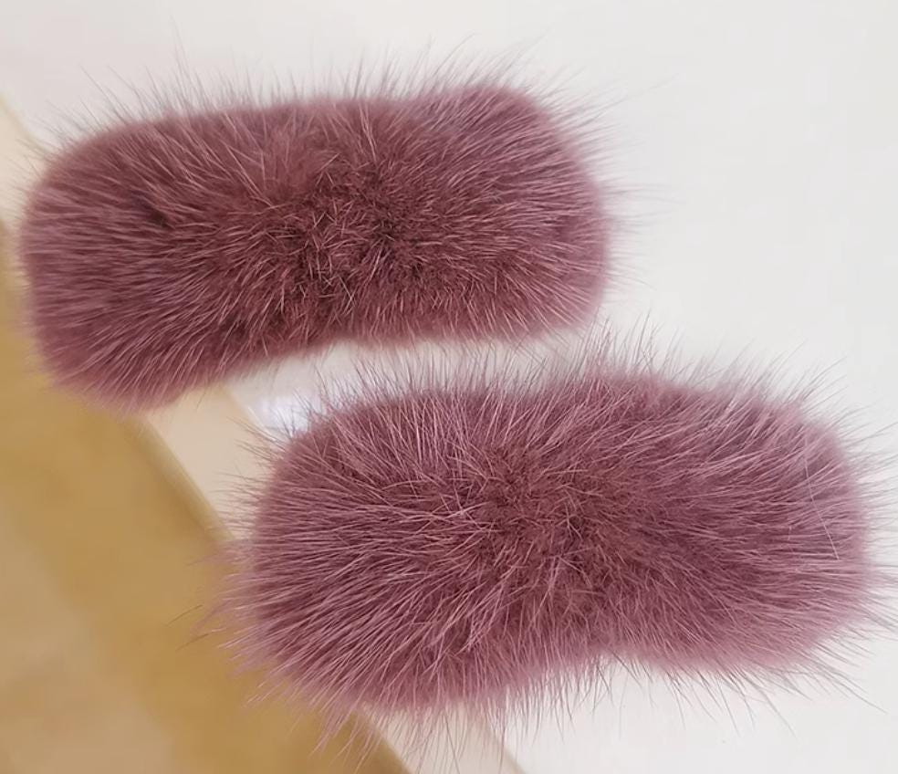 Fur & Rhinestone Shoe Decor, Christmas, Anniversary, Wedding, Bag Decoration Shoe Clips 