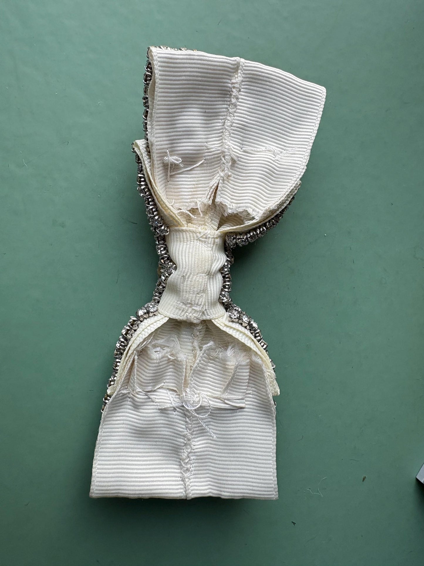 Rhinestone Bow Appliqué: Crystal Embellishment, Hair Accessories (4.5 inch) 