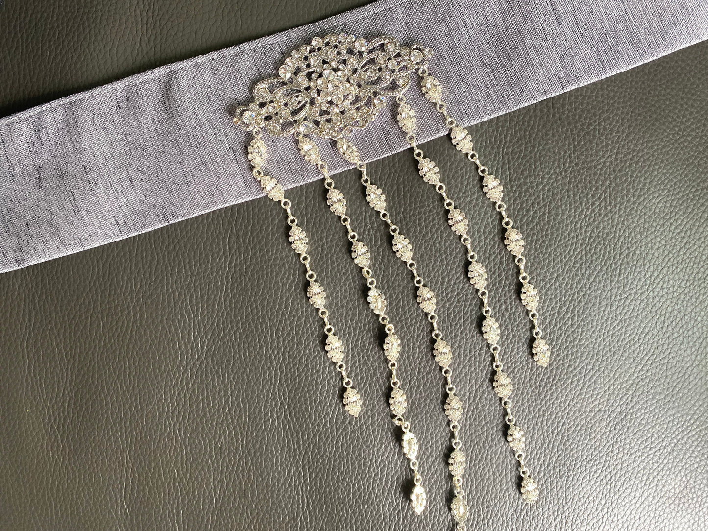 Make A Vintage Wedding | Rhinestone Crystal Hair Accessory : Bridal Wedding Hair Clip Hair Chain