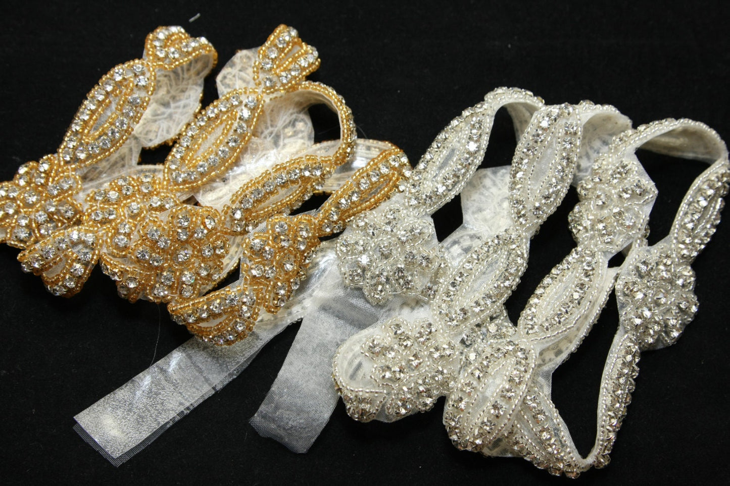 Rhinestone Applique Belt, Crystal Wedding Belt Sash, Iron On Embroidery Sash Belt