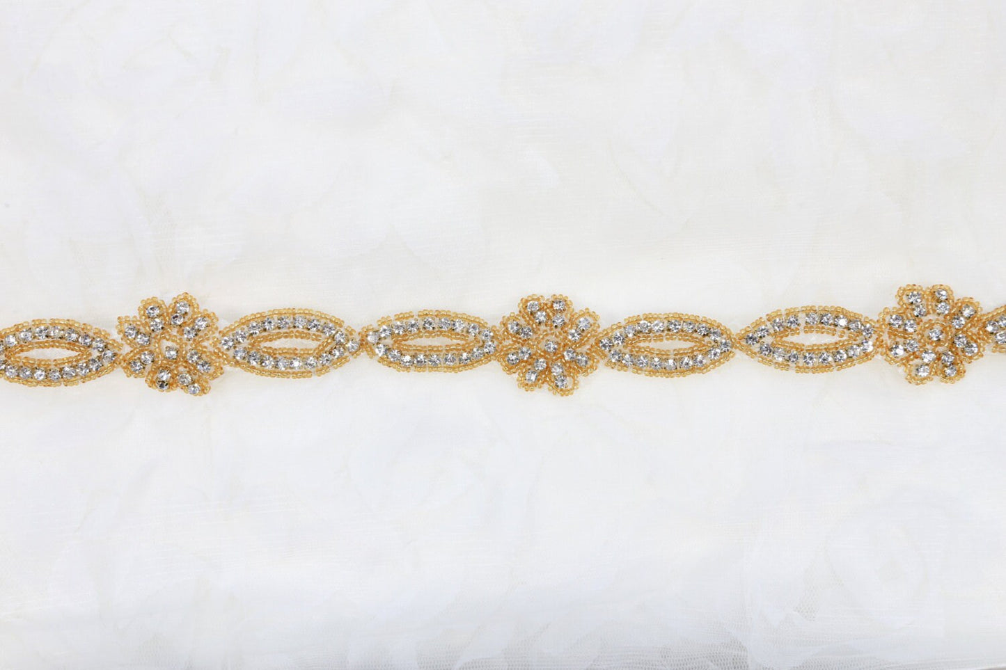 Rhinestone Applique Belt, Crystal Wedding Belt Sash, Iron On Embroidery Sash Belt