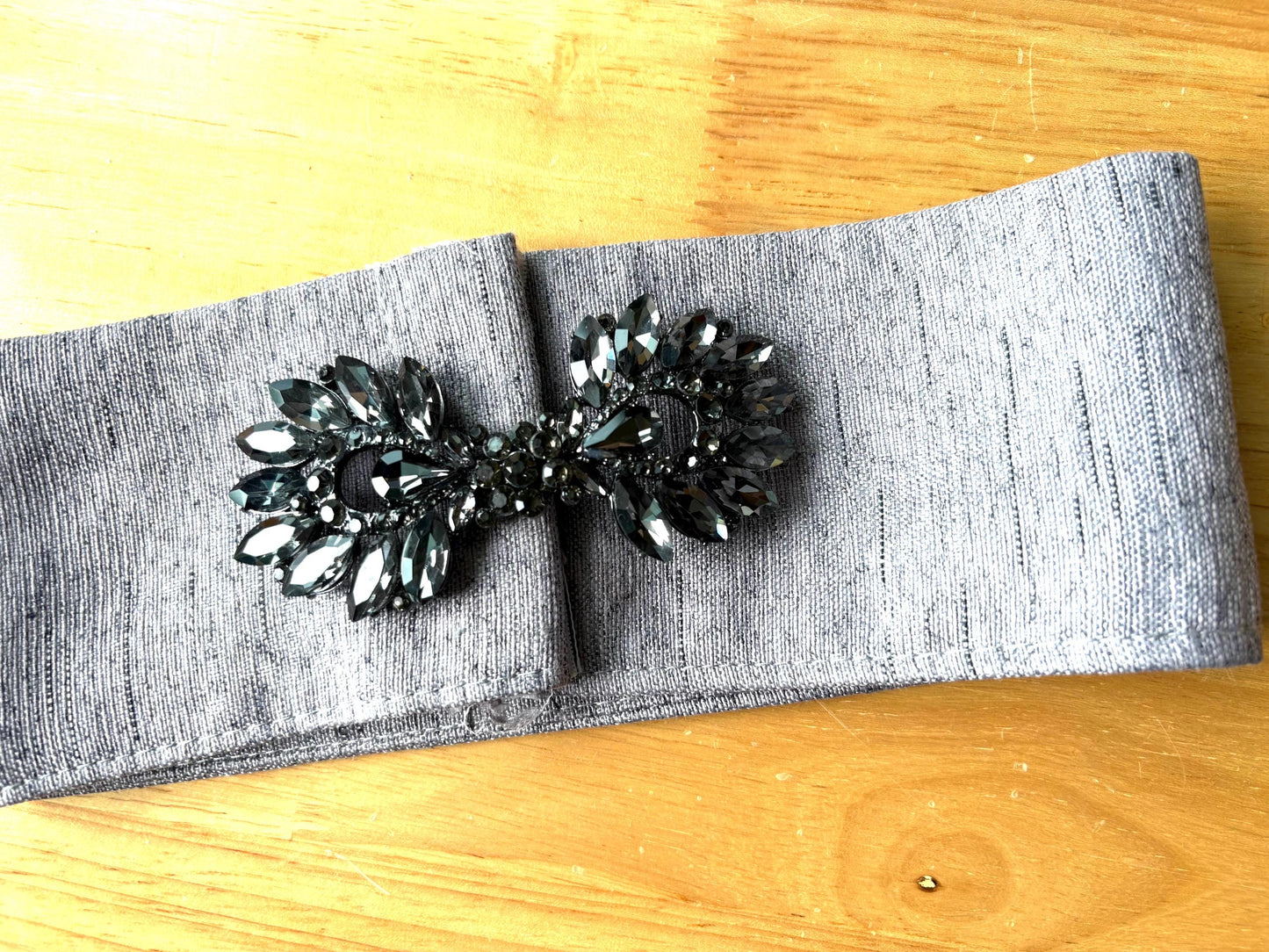 Black Rhinestone Connector, Rhinestone Buckle, Rhinestone Clasp, Rhinestone Closure, Crystal Connector , Wedding Closure, Crystal Buckle