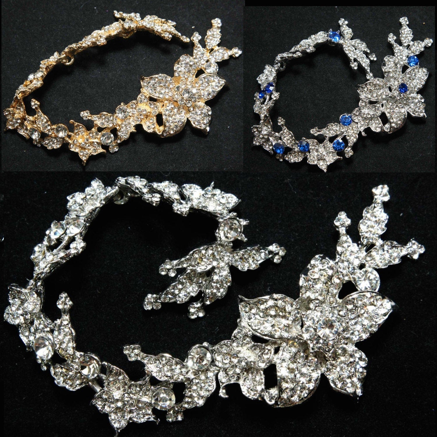 Rhinestone Flower Belt Chain Or Hair Accessory| Crystal Wedding Dress Accessory | Rhinsetone Wedding Hair Chain 