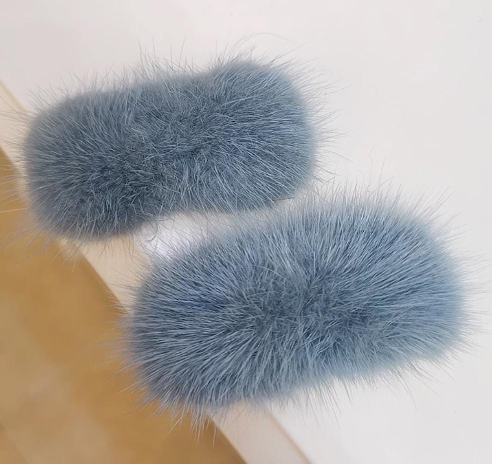 Fur & Rhinestone Shoe Decor, Christmas, Anniversary, Wedding, Bag Decoration Shoe Clips 