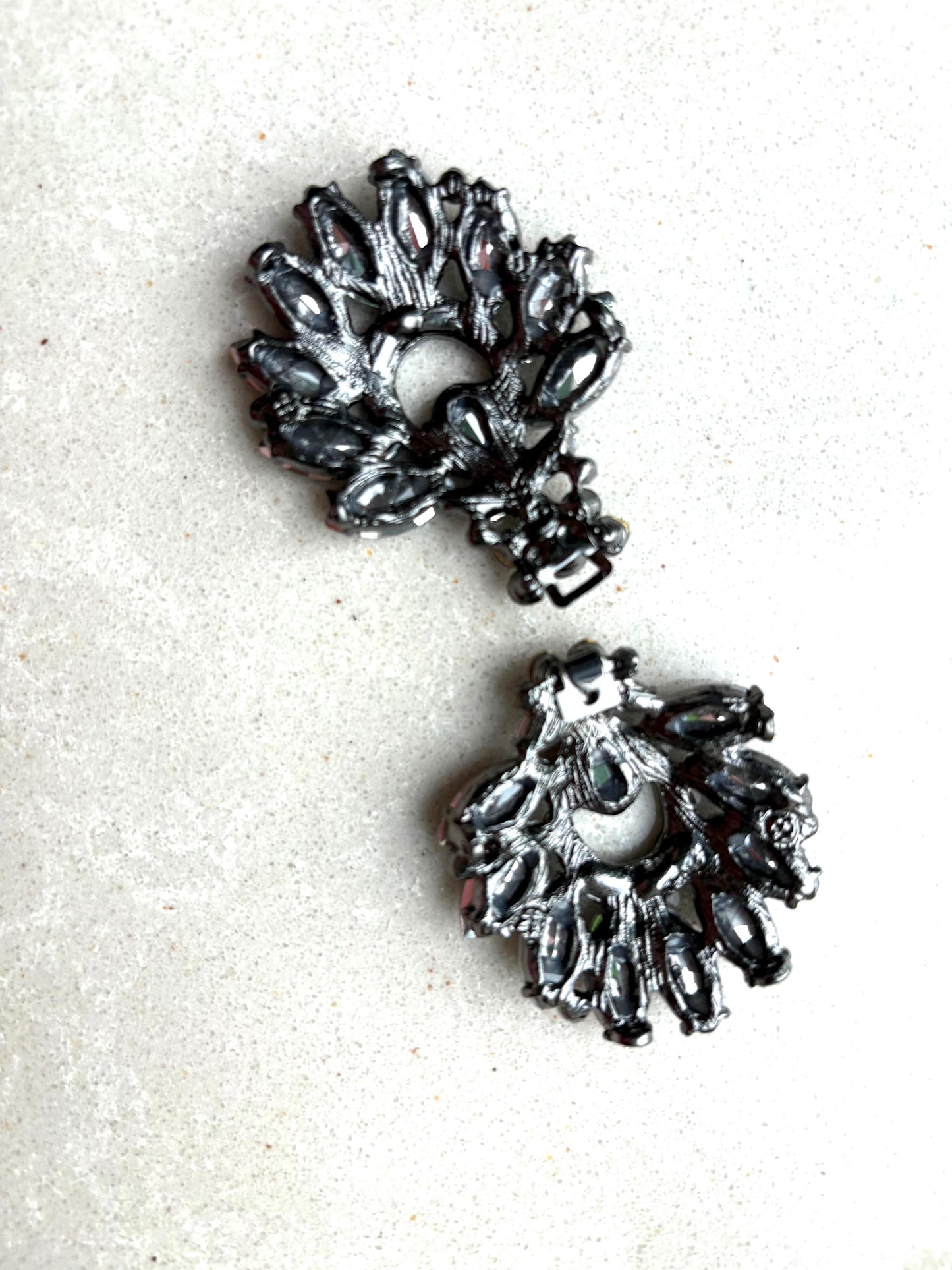 Black Rhinestone Connector, Rhinestone Buckle, Rhinestone Clasp, Rhinestone Closure, Crystal Connector , Wedding Closure, Crystal Buckle