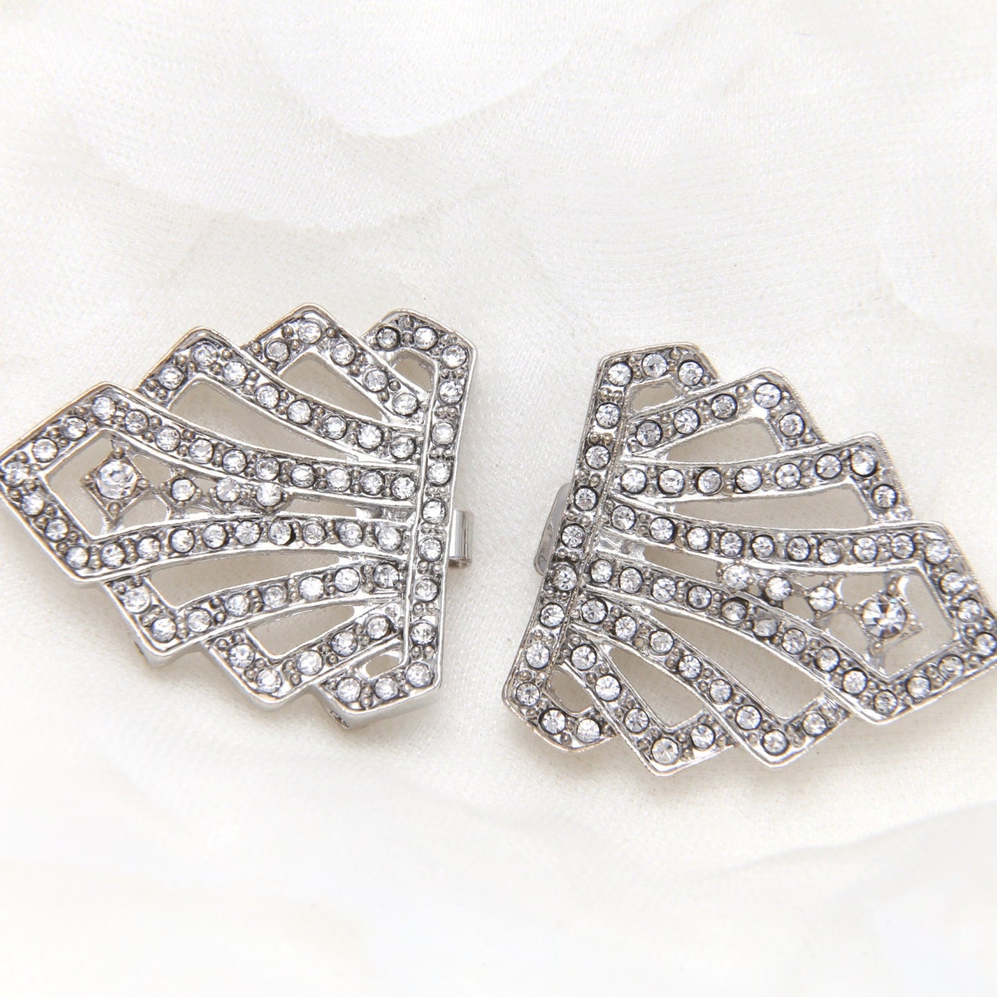 Rhinestone Wedding Buckle: Bridal Belt Clasp, Jewelry Accessory (3" x 1.3") Default Title 