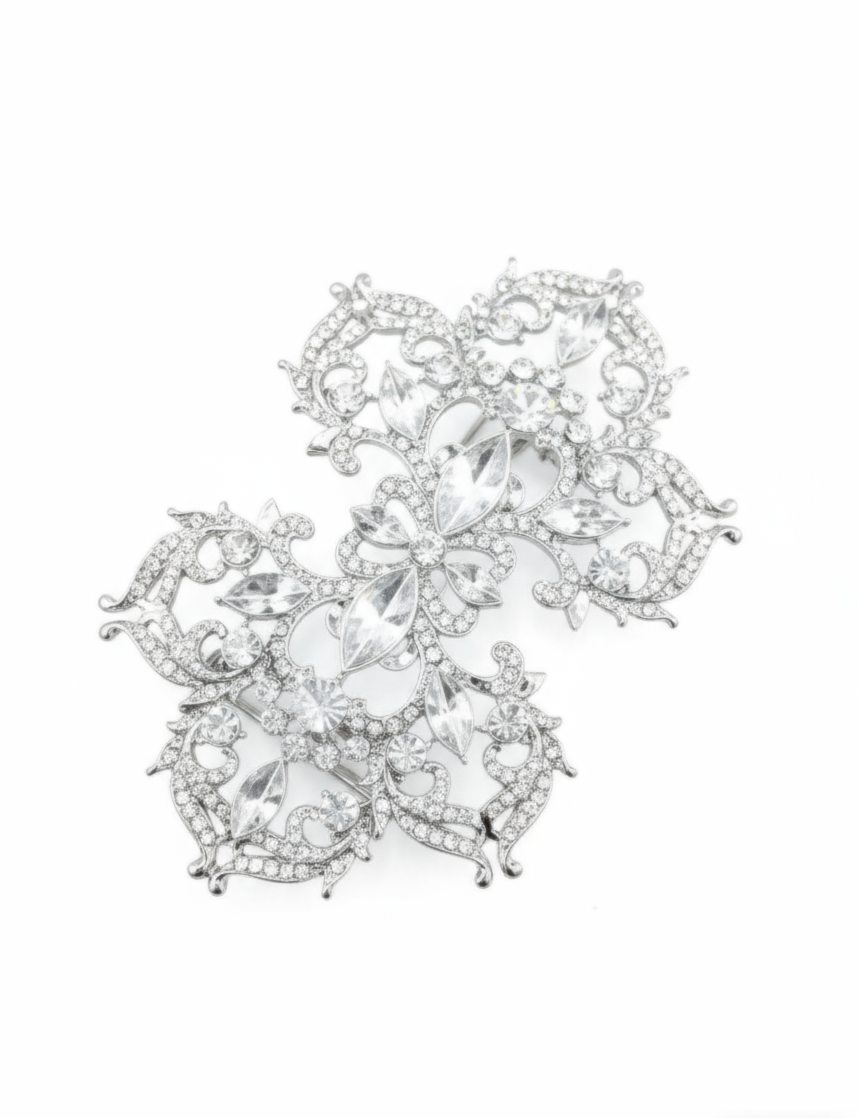 Vintage Style Rhinestone Crystal Belt Buckle: Vintage Wedding Dress Sash